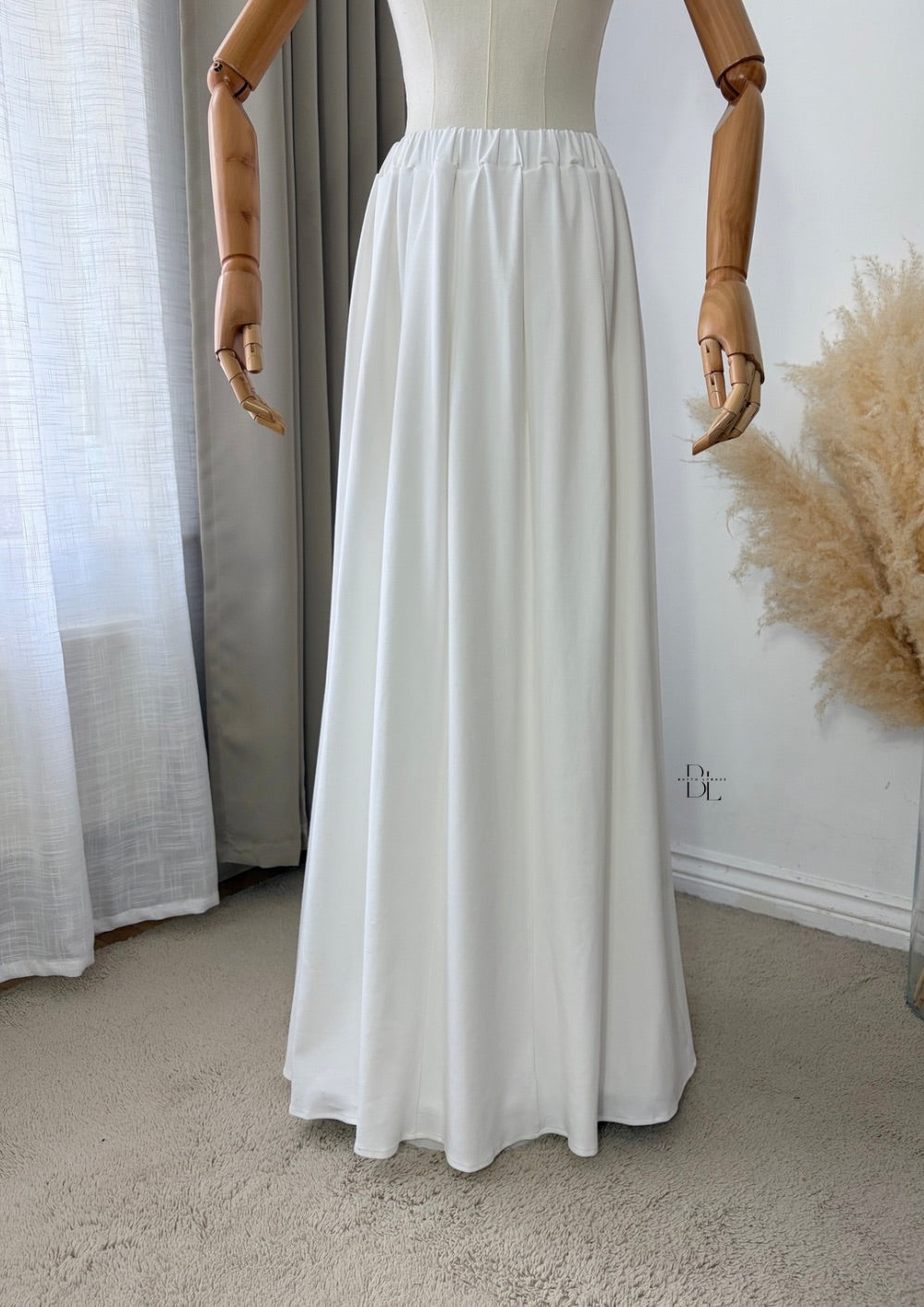 Premium Cotton Flared Maxi Skirt