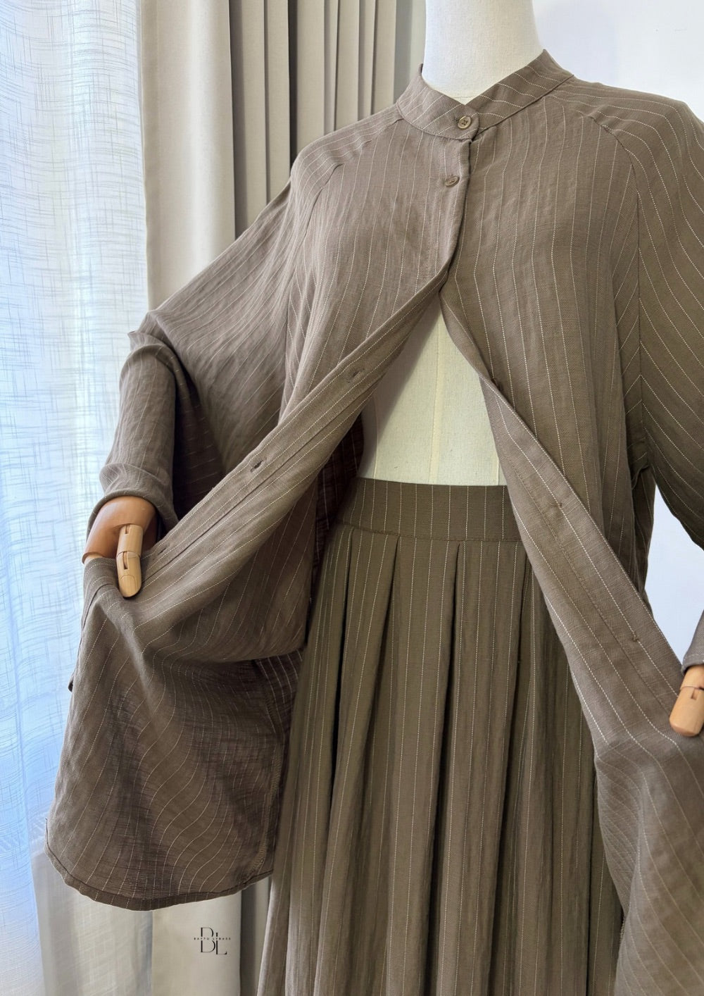 Striped Set - Tunic with Skirt