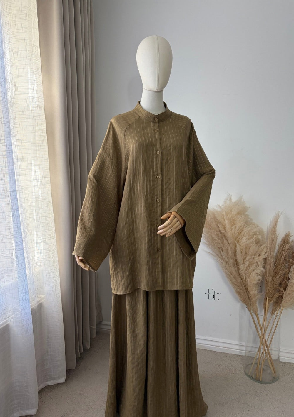 Striped Set - Tunic with Skirt