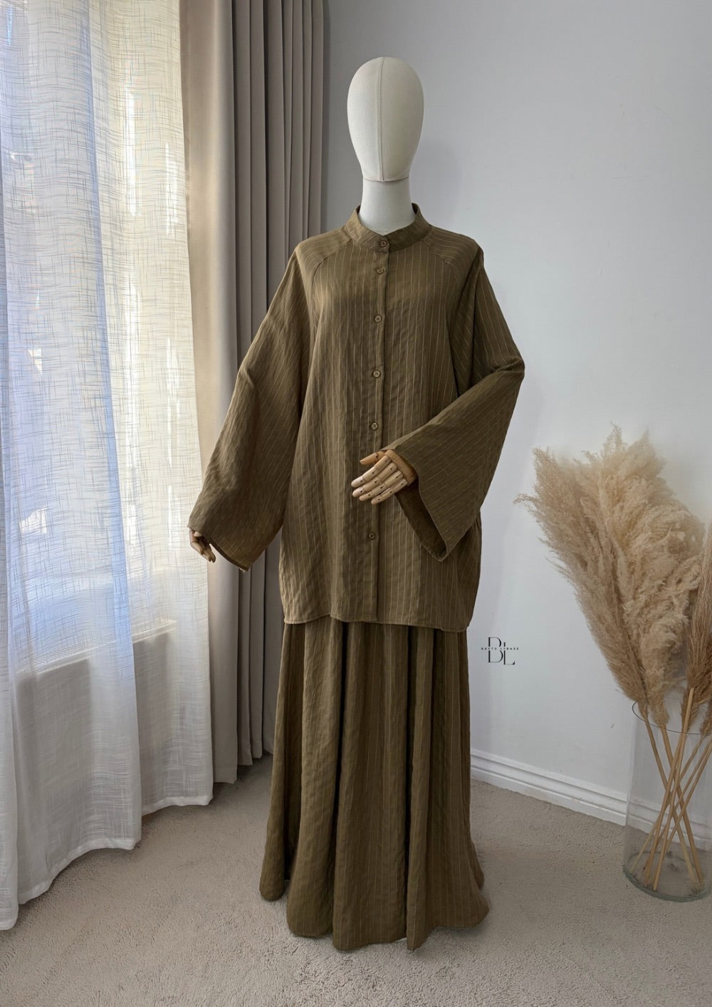 Striped Set - Tunic with Skirt