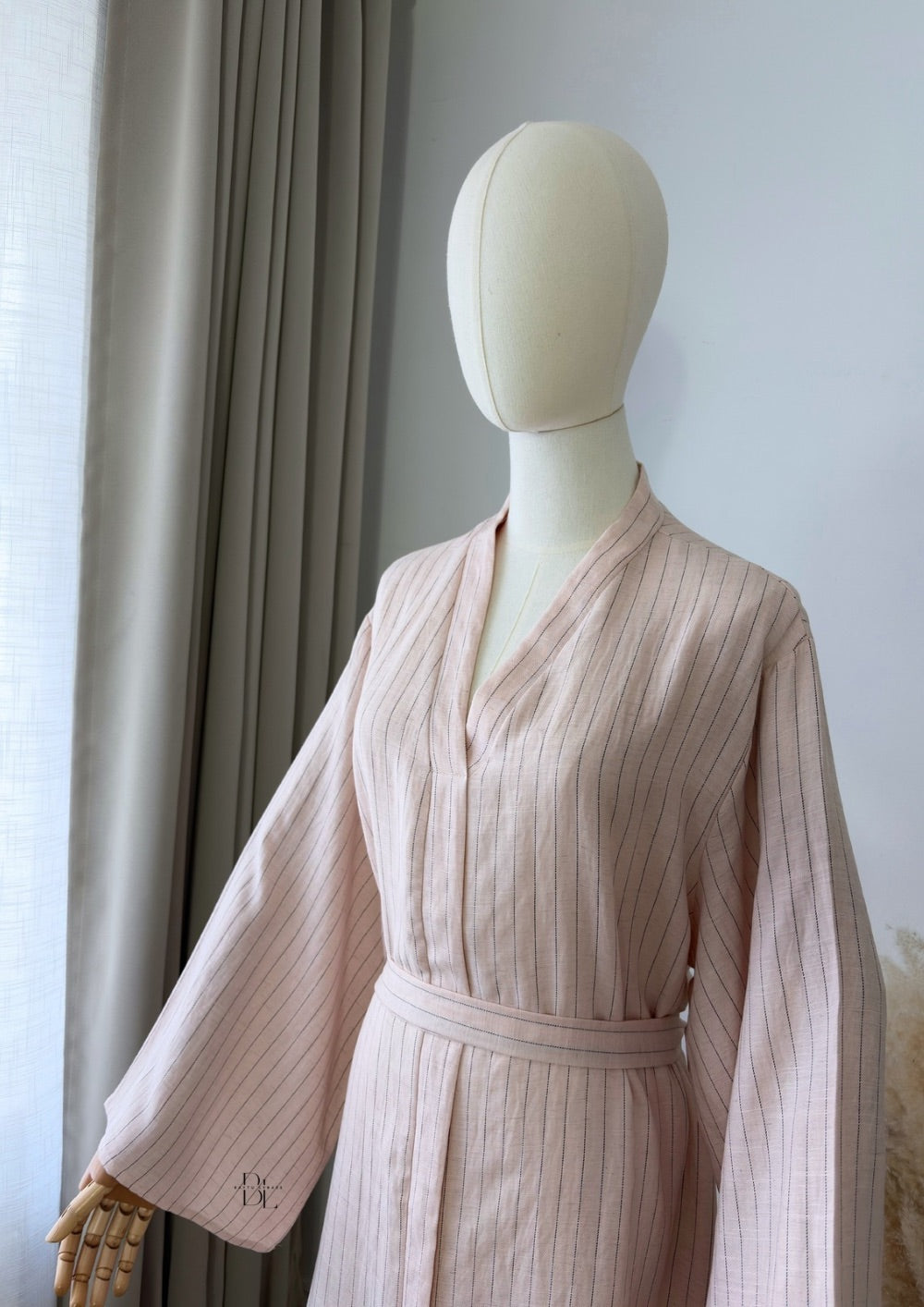Striped Closed Abaya