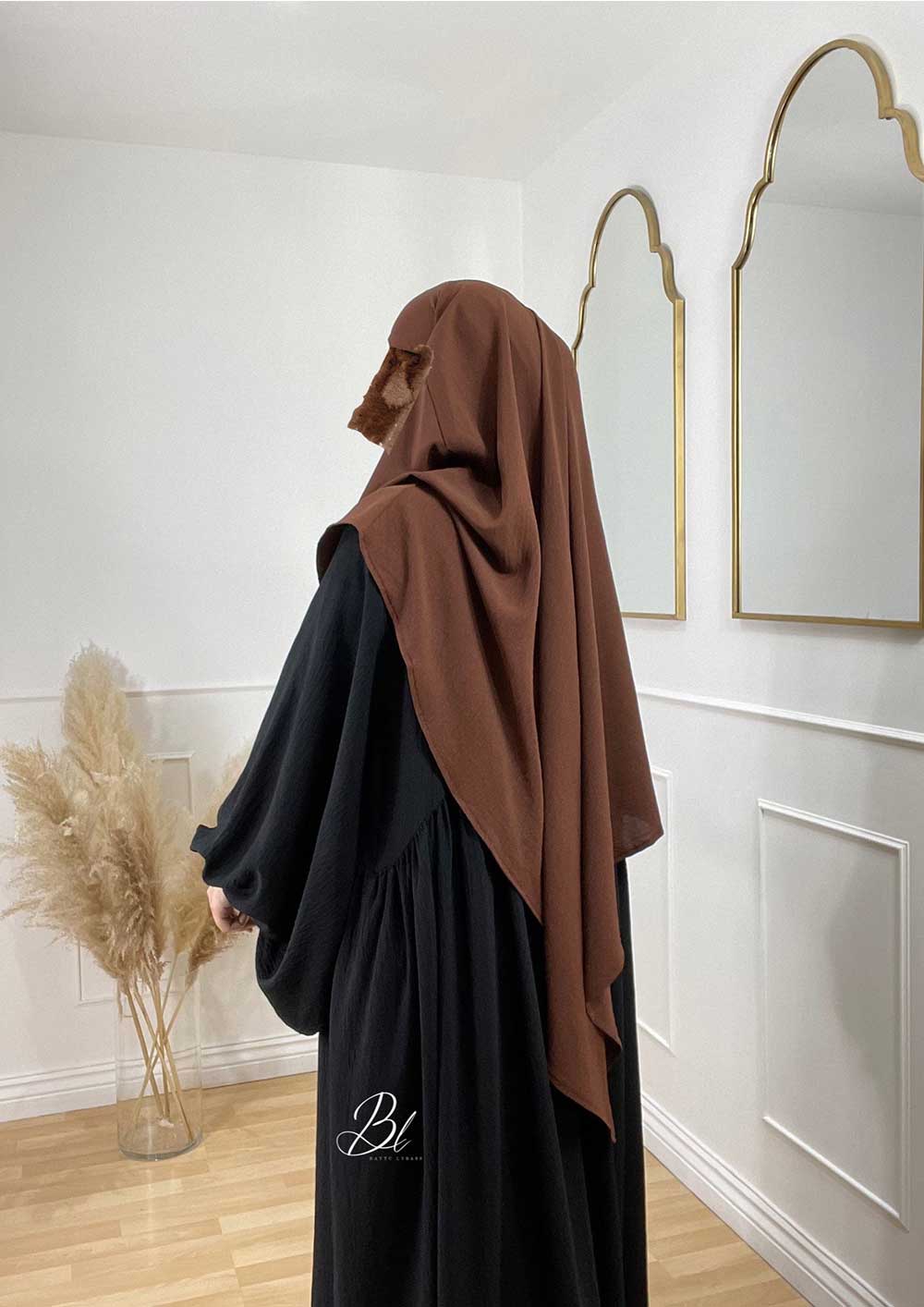 abaya-maryam-noir-jazz-khimar-wafa-jazz-marron-clair-baytu-lybass-3