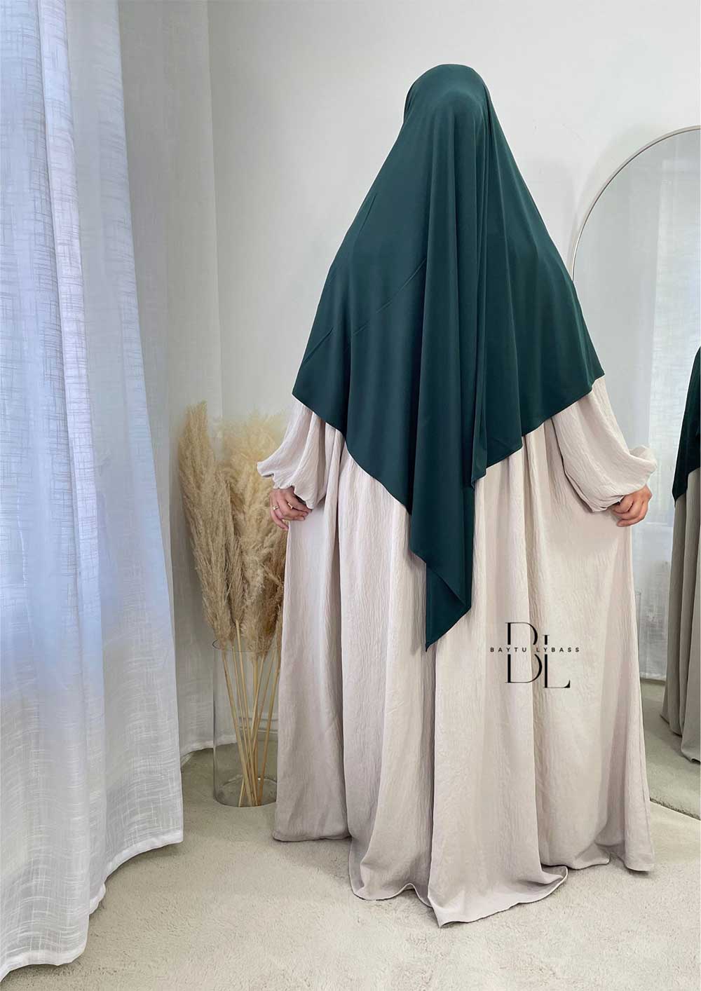 abaya-maya-creme-jazz-allaitement-khimar-jersey-premium-vert-sapin-baytu-lybas-1