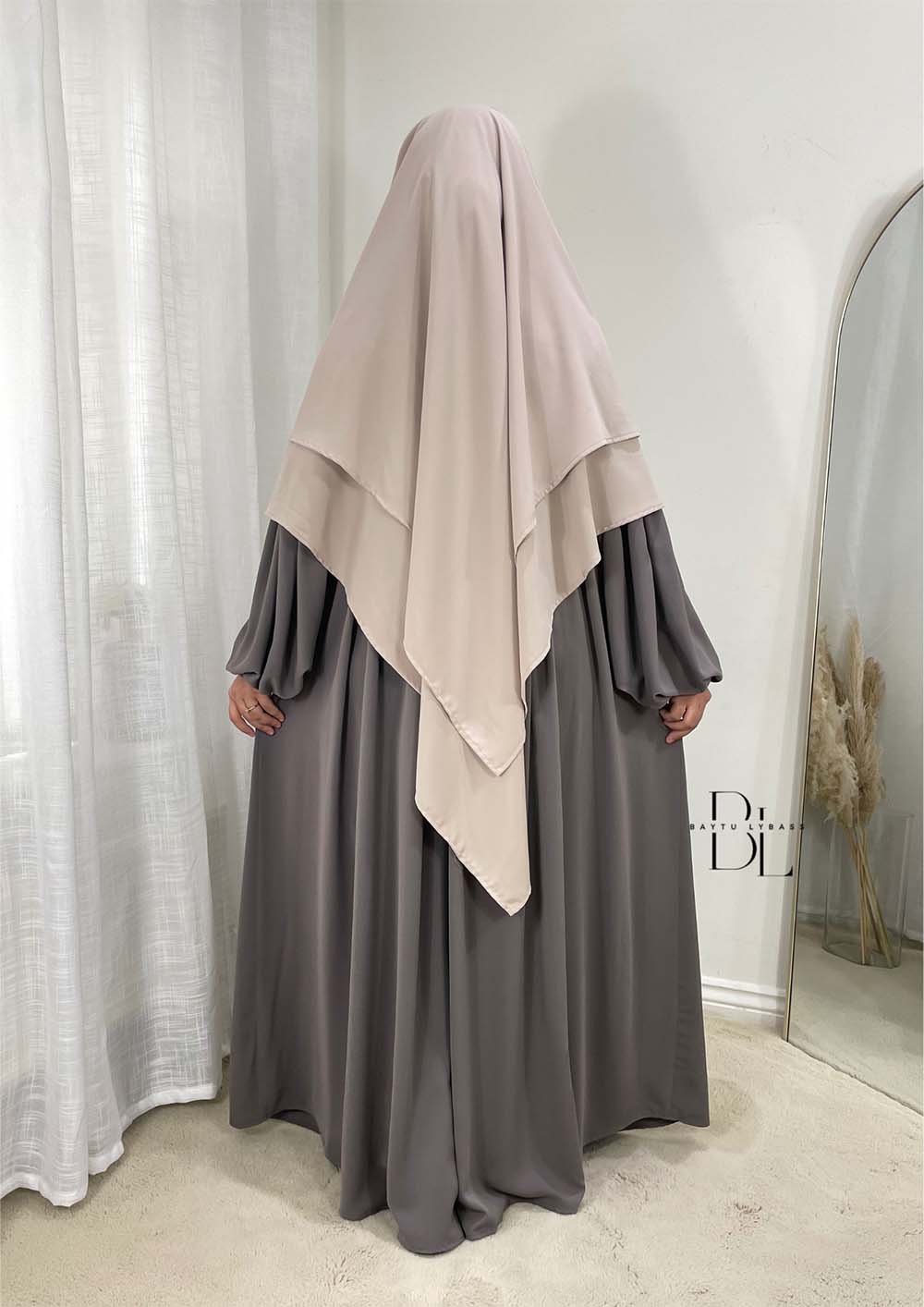 abaya-mila-medina silk-taupe-khimar-niqabi-cream-2-layers-medina silk-baytu-lybass-2