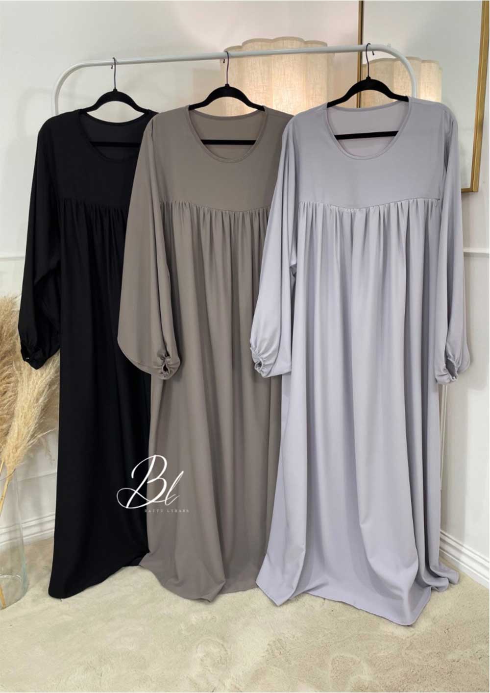 abaya-mummy-dress-allaitement-3-coloris-noir-taupe-gris-clair-baytu-lybass