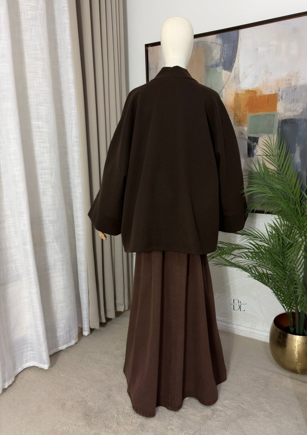 Women’s Oversized Asian-Inspired Jacket – Modest Autumn Outerwear