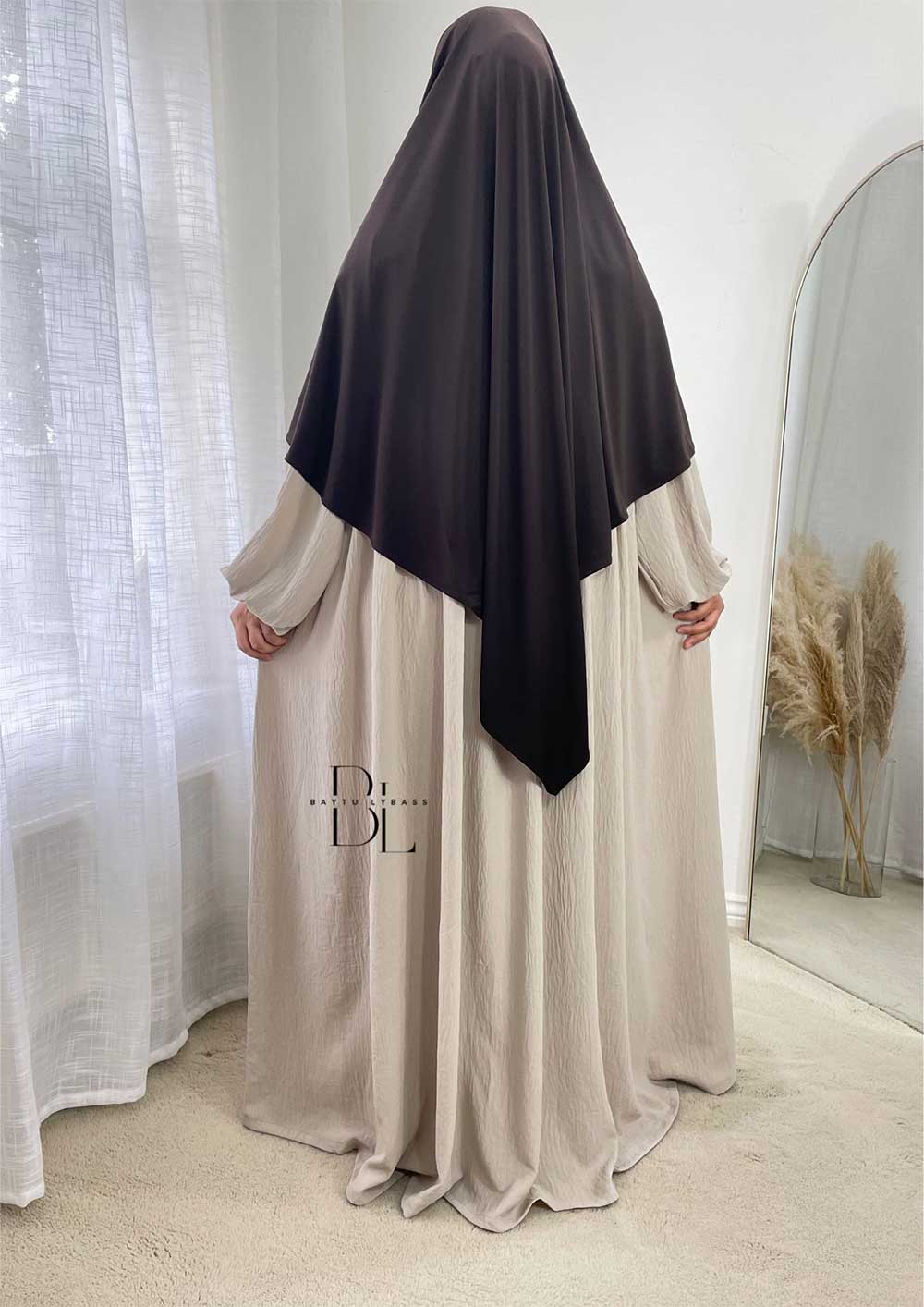 khimar-jersey-premium-marron-fonce-abaya-maya-creme-allaitement-jazz-baytu-lybass-1