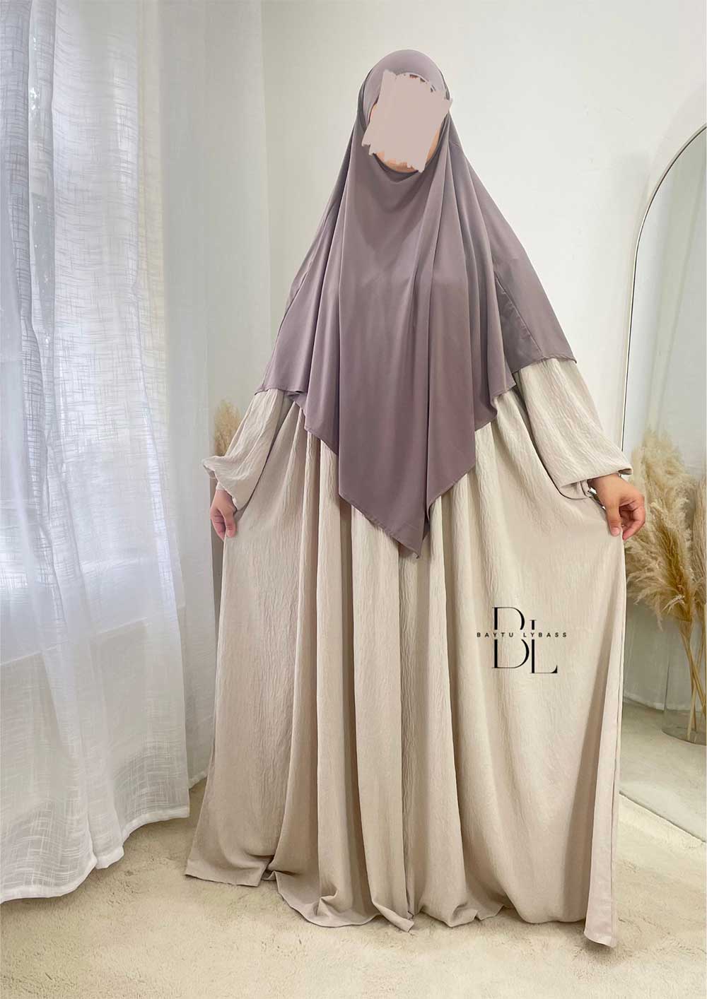 khimar-jersey-premium-taupe-abaya-maya-creme-allaitement-jazz-baytu-lybass