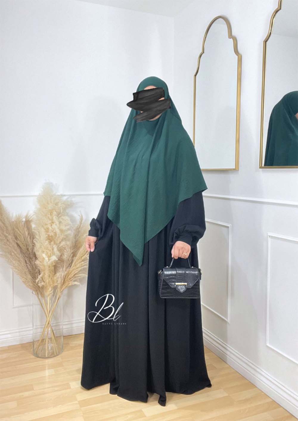 khimar-wafa-vert-sapin-jazz-abaya-maya-noir-jazz-allaitement-baytu-lybass-1
