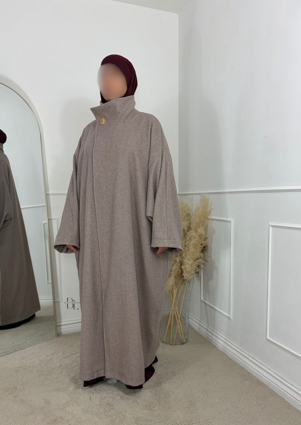 oversized-abaya-coat-taupe-baytu-lybass