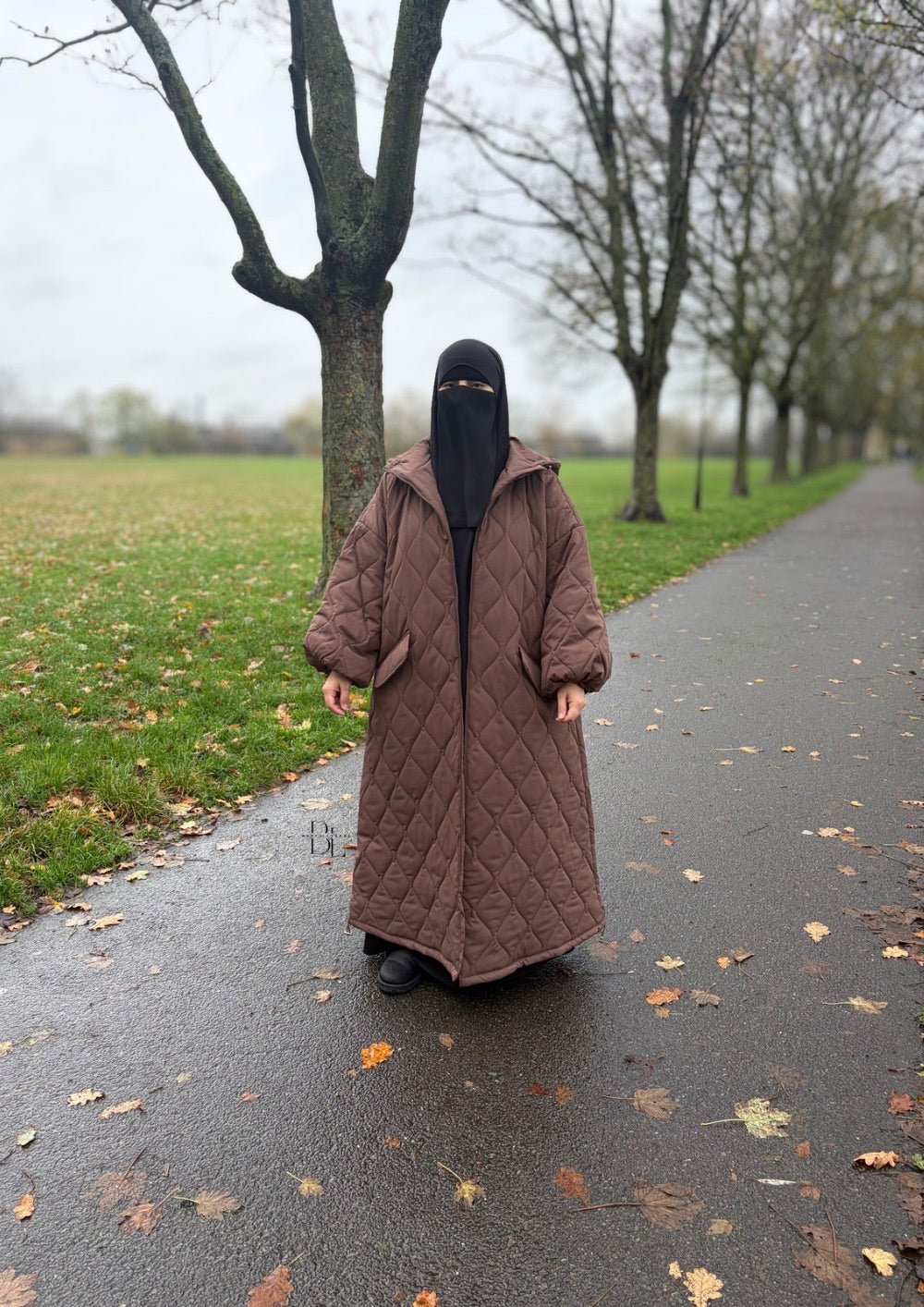 quilted-oversized winter-coat-baytu-lybass-brown-3