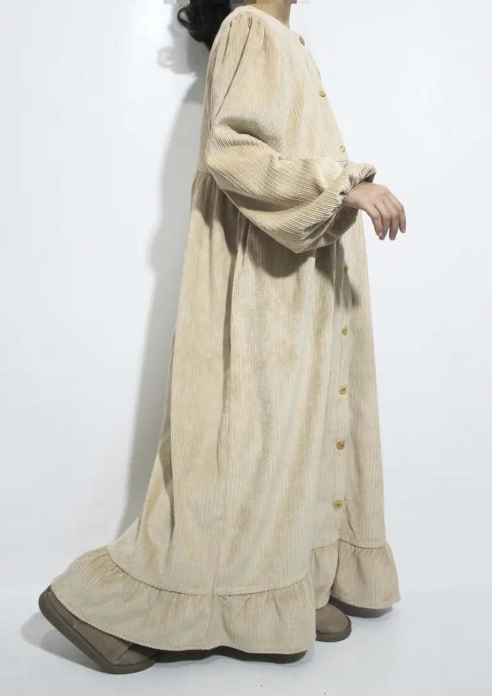 warda-dress-robe-fille-beige-clair-velour-baytu-lybass.-1