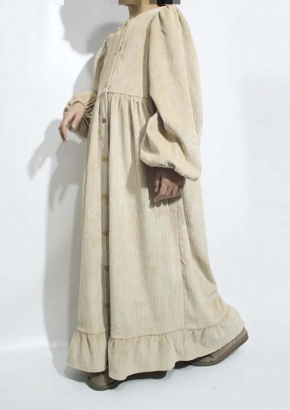 warda-dress-robe-fille-beige-clair-velour-baytu-lybass.-2